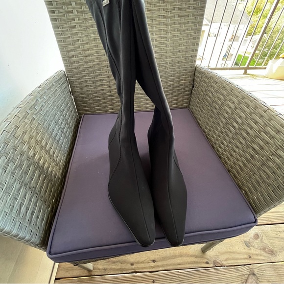 Ara Gore-Tex Black Neoprene Waterproof Knee High Boots 2" Heels Germany size 6.5 - Picture 7 of 8